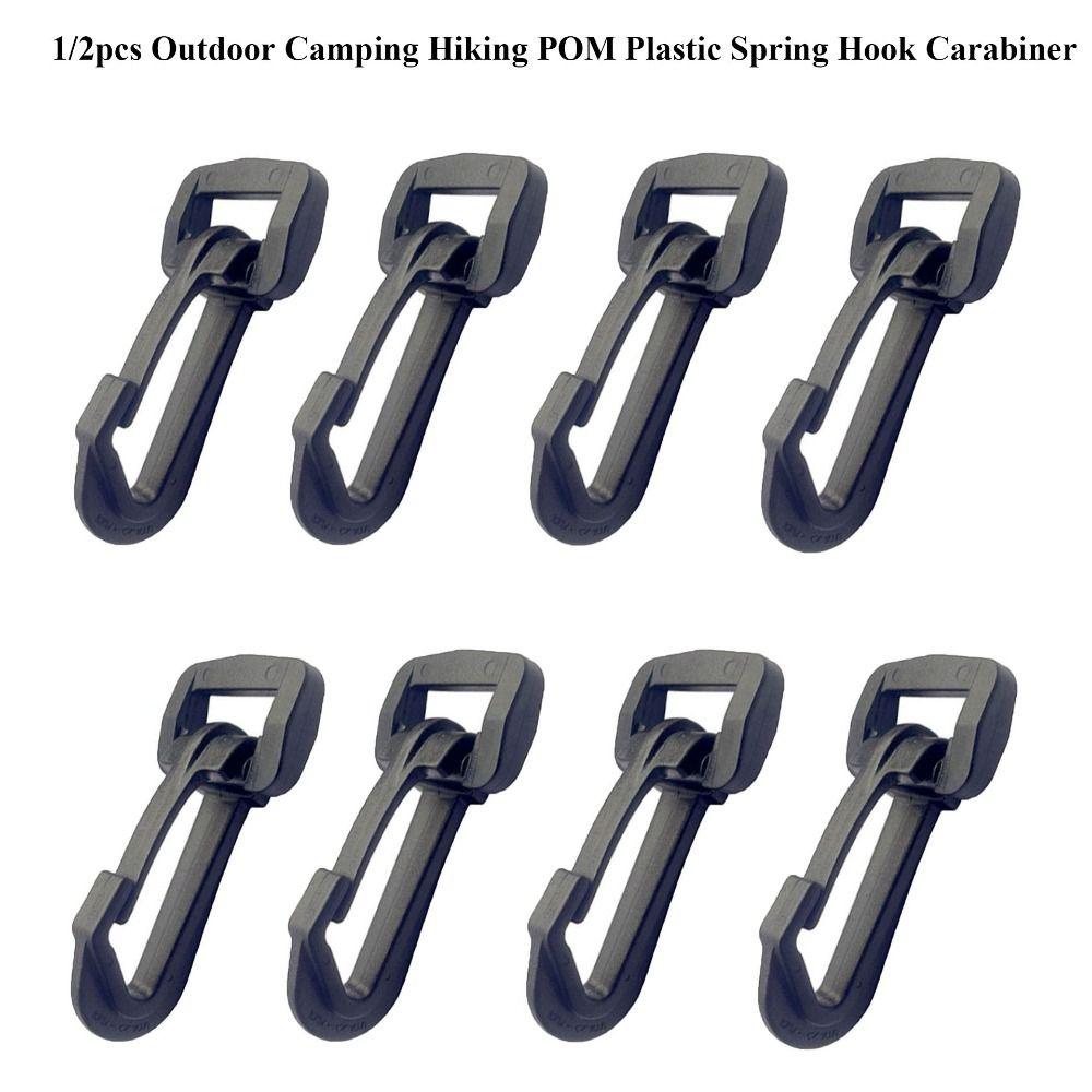 

20/25/30/38/50 мм POM пластиковый карабин черный пружинный вращающийся крюк новый зажим для ремня инструмент для отдыха на природе