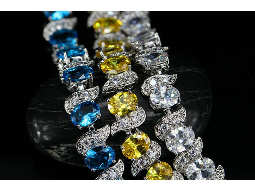 Liwin High-End Zircon-Studded Gold Bracelet – Popular European and American Jewelry