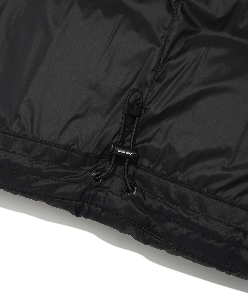 Wacky Willy Solid Ripstop Down Vest Black