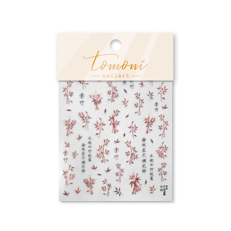 Тонкие прочные бамбуковые наклейки для ногтей в китайском стиле. Изготовление своими — фото 12