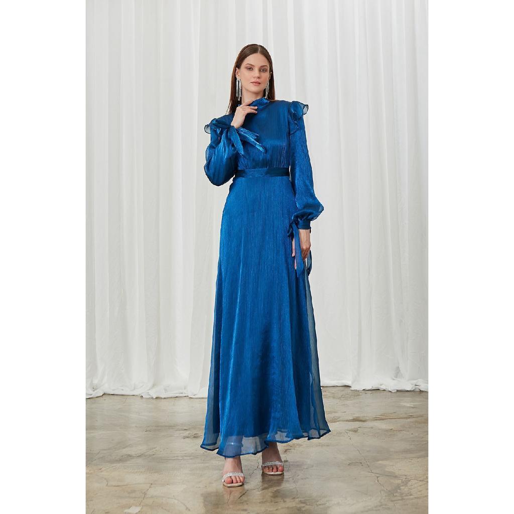 Suknia wieczorowa Mira w kolorze granatowym