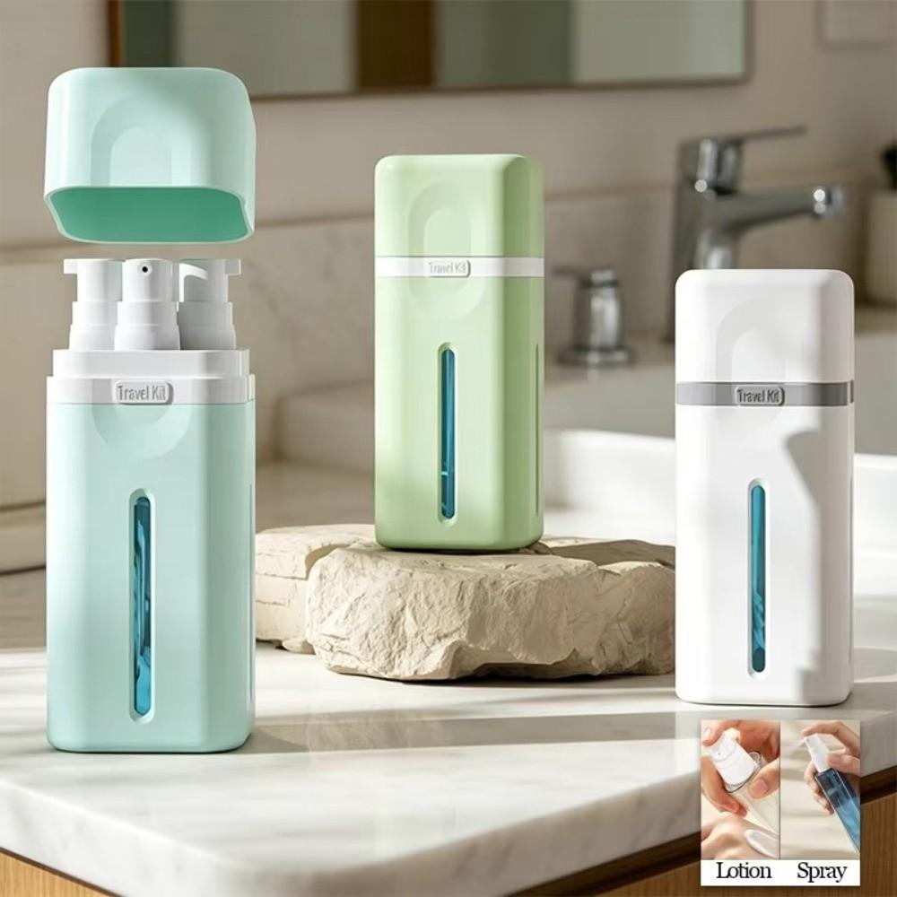 Leak Proof Travel Refillable Bottles 4 In 1 Travel Dispenser Bottle For Travel