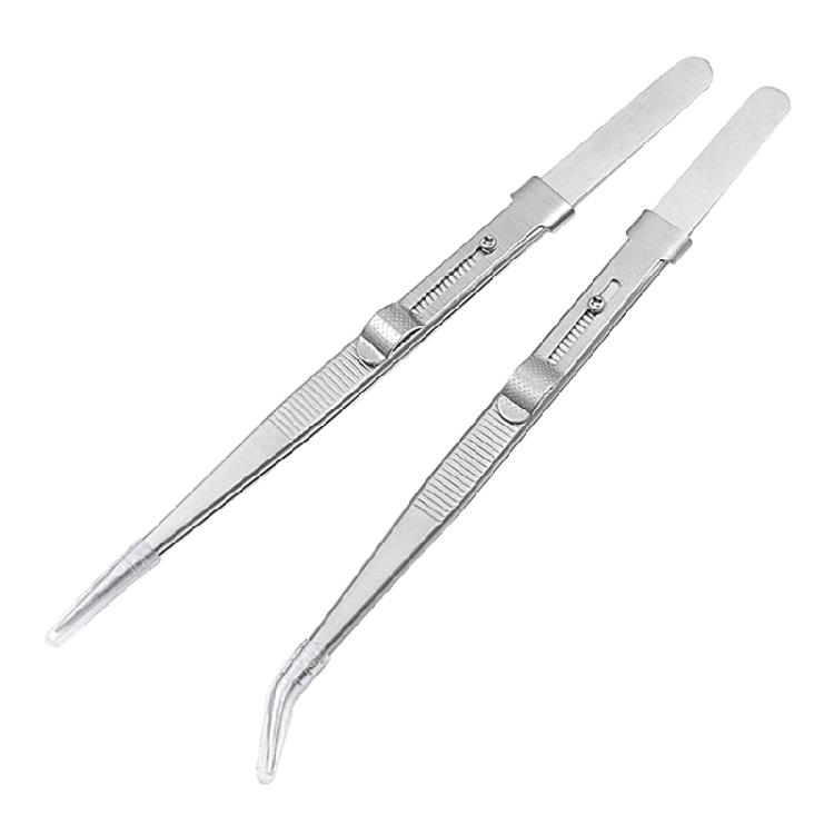 Portable Soldering Tweezer Diamond Pick up Tweezers for Gemstone DIY Crafting