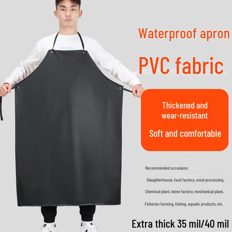 Heavy-Duty PVC Waterproof Apron with Sleeves