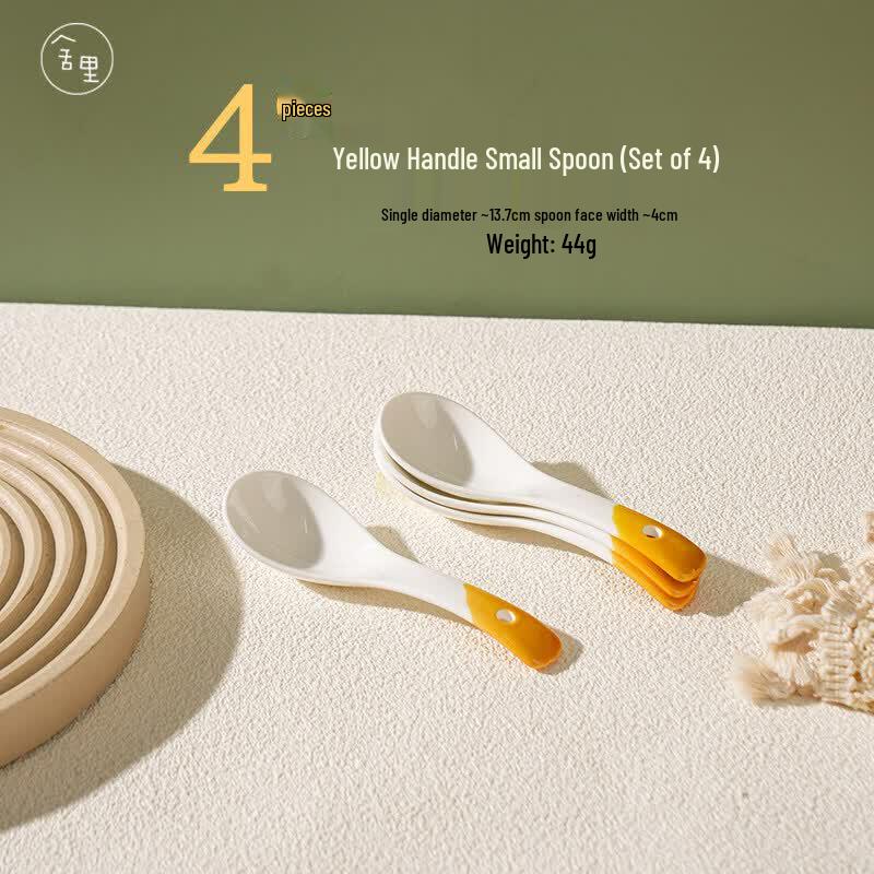 Cream Style Underglaze Ceramic Rice Bowl