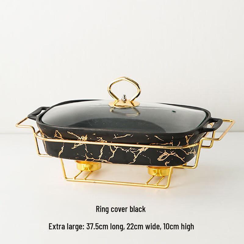 Qianxing Ceramic Double-Handle Pot with Rack