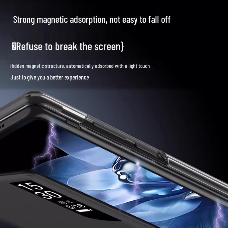 Xiaomi Mix Fold 4 Leder-Flip-Hülle mit Ständer