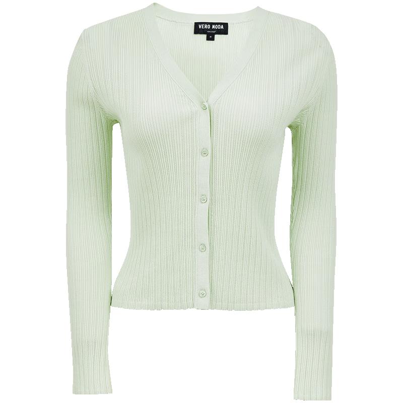 

VEROMODA Women s Cotton Blend V-Neck Button Cardigan S