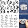 Eco-friendly Water-Soluble Embroidery Stabilizer with Butterfly Floral Design
