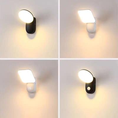 Waterproof Outdoor Wall Light for Courtyard, Balcony, Terrace, Entrance, Corridor, or Gate with Motion Sensor