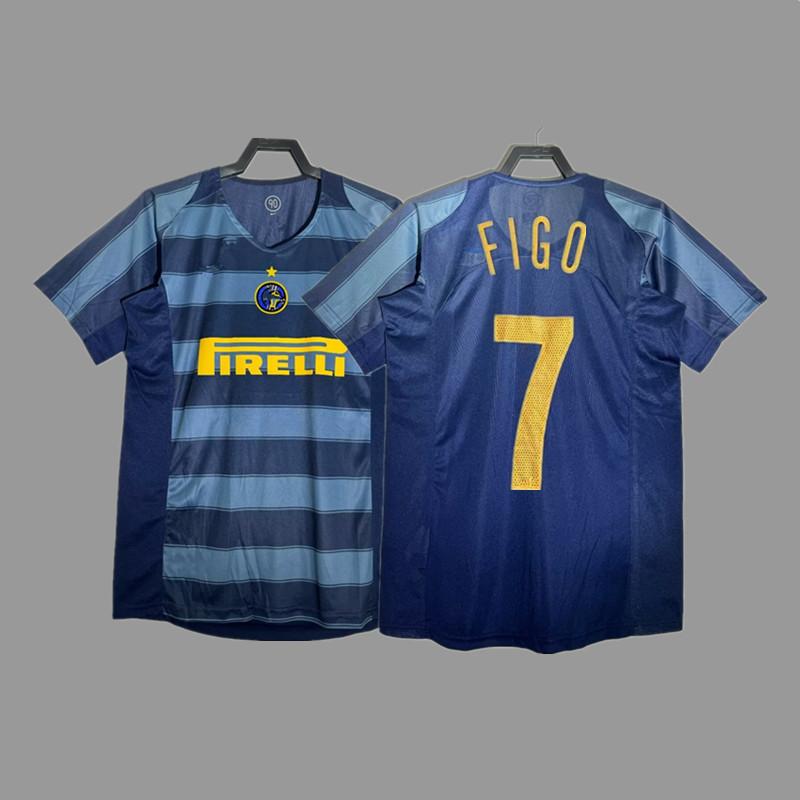 Inter Retro Jersey Football Jersey Classic Baggio Ronaldo Zanetti Figo Adriano Jersey