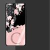 Benutzerdefinierte Kirschblüten-Blumen-Anfangsglashülle für Samsung Galaxy A52 A71 A50 A51 A70 A21s A31 A72 A10 A12 A22 5G Telefonabdeckung
