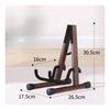 Compact Wooden Guitar Stand Freestanding Triangular Portable