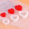 2Style 3Sizes Heart Shape Silicone Molds Epoxy Resin Casting Mold for DIY Crafts Jewelry Making Pendants Decorations Accessories