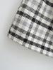Retro Plaid Low-Waist A-Line Mini Skirt with Bowknot - Women's Autumn/Winter Hip-Hugging Skirt