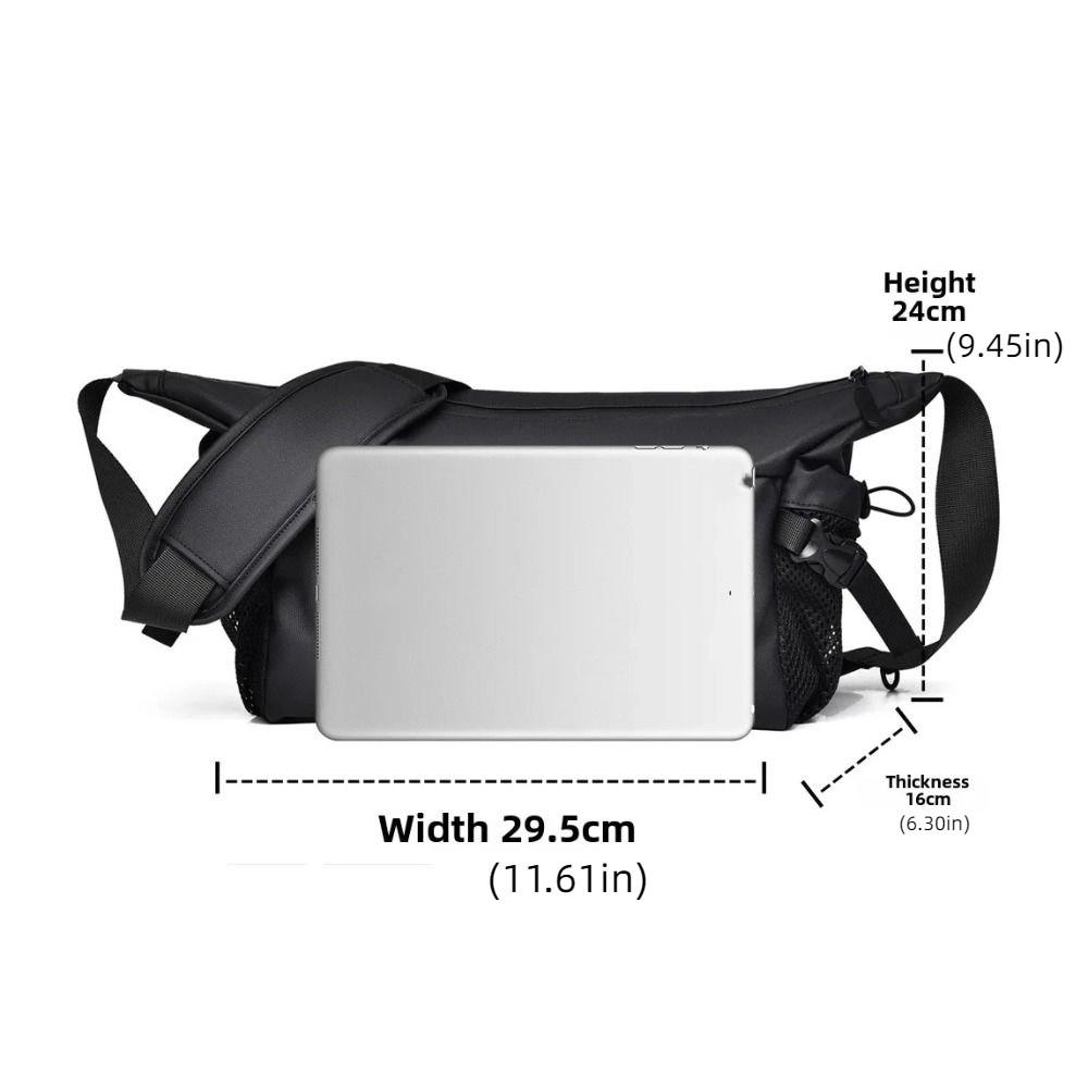 Large Capacity Waterproof Chest Bag Korean Casual Mailman Bag Men's Shoulder Bag  Cycling