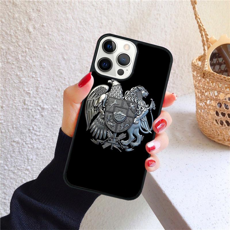 Armenia Coat Of Arms Flag Phone Case for iPhone 17 Air 16 PRO MAX 15 14 PLUS 11 12 13 Back Cover Fundas Shell
