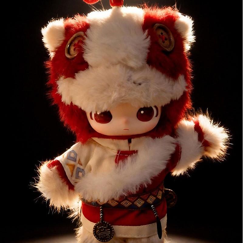 15cm Doll Clothing Set Red Tibetan Style Outfit Plush Toy Accessory