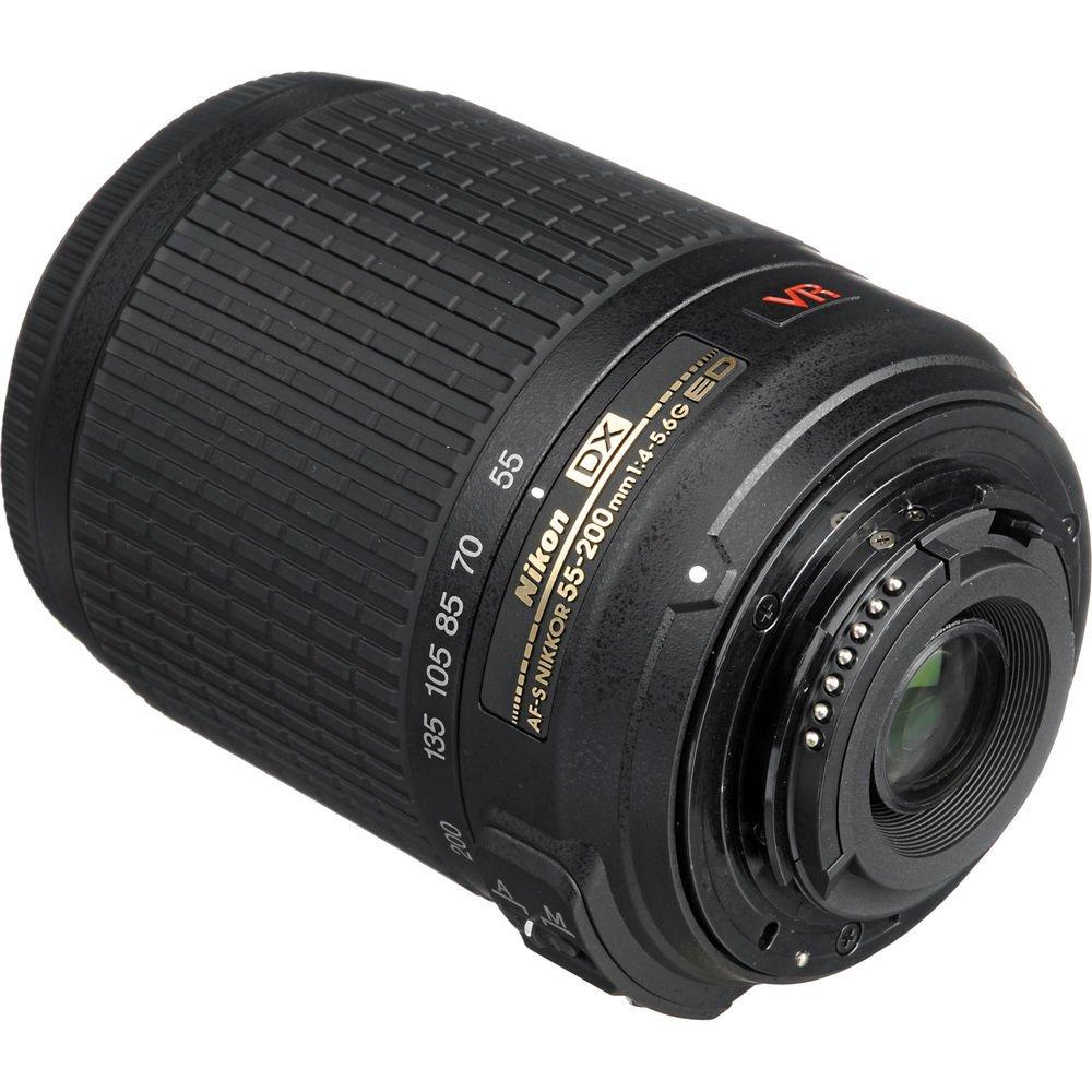 Nikon AF-S DX VR Zoom Nikkor 55-200mm f/4-5.6G IF-ED Telephoto Zoom Lens for DX Format Cameras