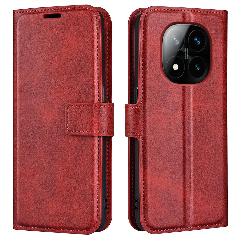 For Xiaomi Redmi Note 14 Pro+ 5G Stand Case Anti-Scratch Calf Texture Leather Phone Cover