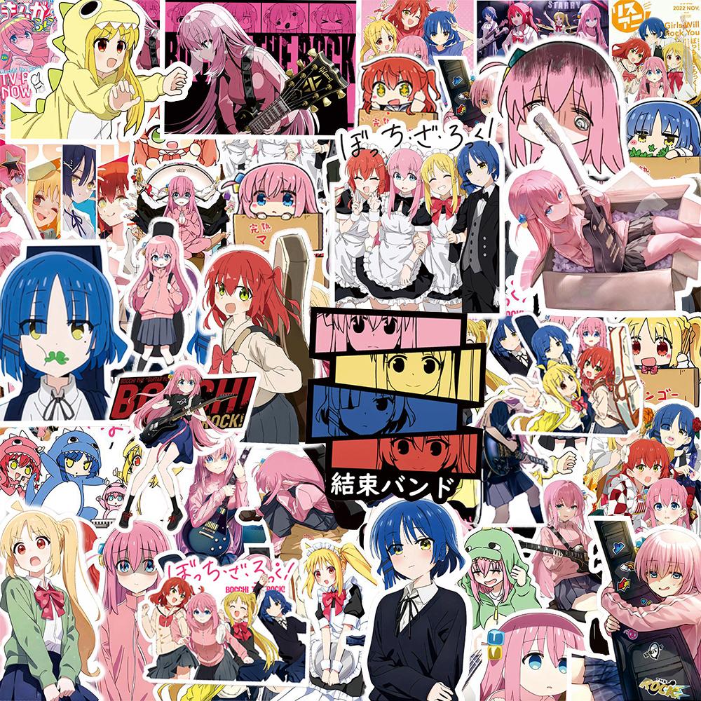 10/30/75pcs BOCCHI THE ROCK! Anime Stickers Cute Cartoon Band Girl Gotoh Hitori Sticker Suitcase Notebook Phone Decals Kids Toy