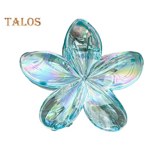 Women Hair Clip Colorful Flower Shape Back Head Hair Claw Horsetail Hair Decoration Hair Styling Tool
