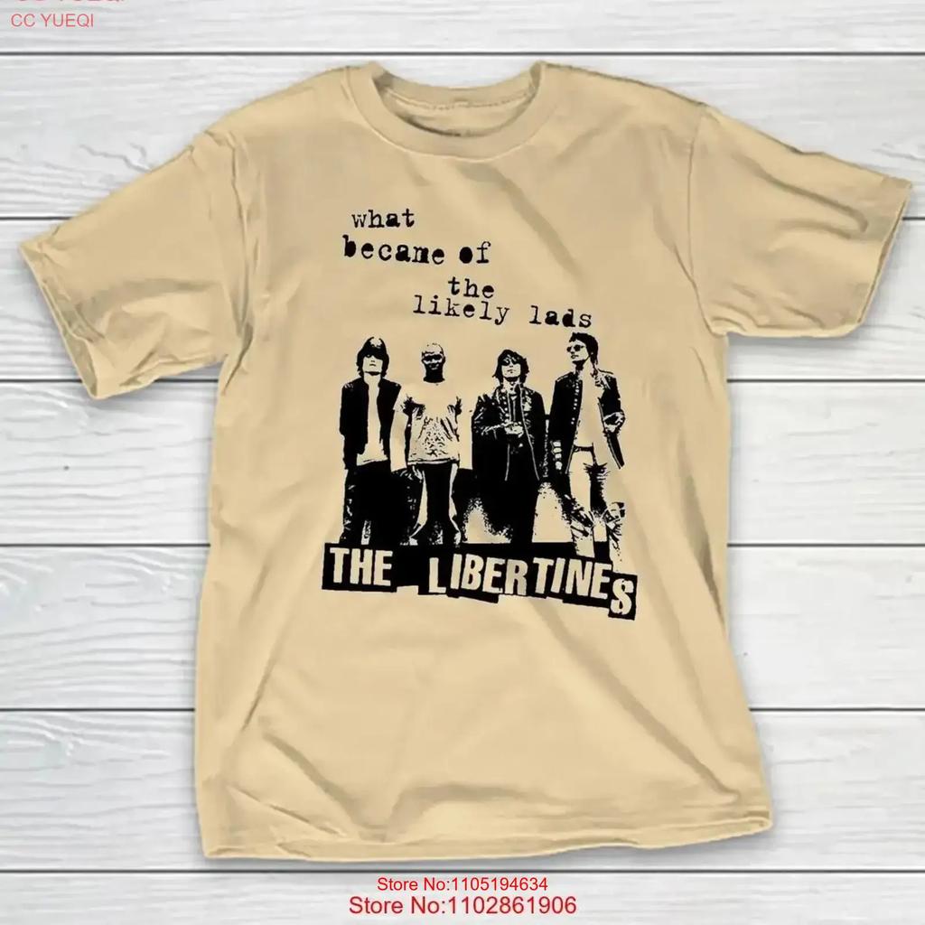 The Libertines Band For Fans To 5xl Sand T Shirt Md284 Vintage Washed Homme Graphic Versatile Soft Stylish Vintage Washed