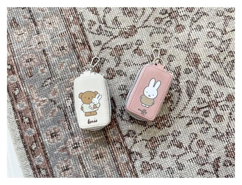 [Nicot] [miffy] Mf Smart Key Cover 2Miffy Miffy Goods Car Accessories Key Case Key Key Cover Key Holder Key Chain Key Holder Smart Key