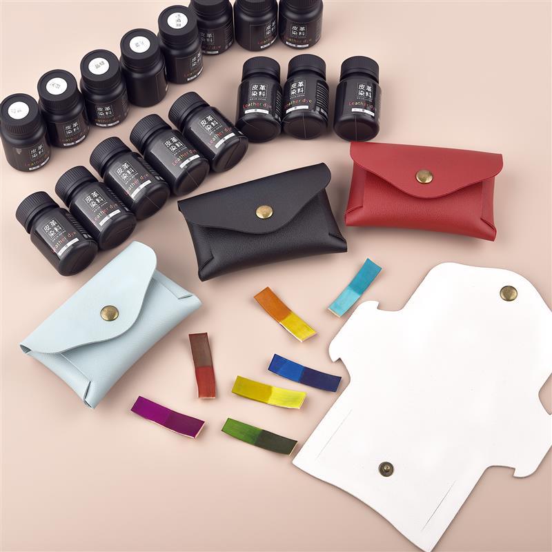 30ml/Bottle Leather Coloring Pigment Dye Liquid Leather Repair Refurbish For Car Seat Bag Shoes Sneakers Leather Skin Care Craft