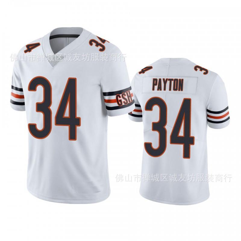 NFL Chicago Bears 34 Walter Payton Football Jersey Mens Sports Game Uniform