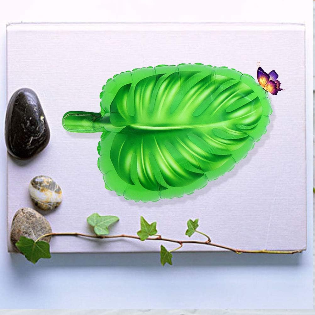 

5 шт. Гавайские воздушные шары в форме листьев черепахи, алюминиевые майларовые 18-дюймовые воздушные шары с зелеными листьями для свадьбы, дня рождения, лета, тропические сувениры для вечеринки в стиле Луау