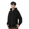 Burberry Letter Graphic Cotton Blend Zip Hoodie Black 80618541