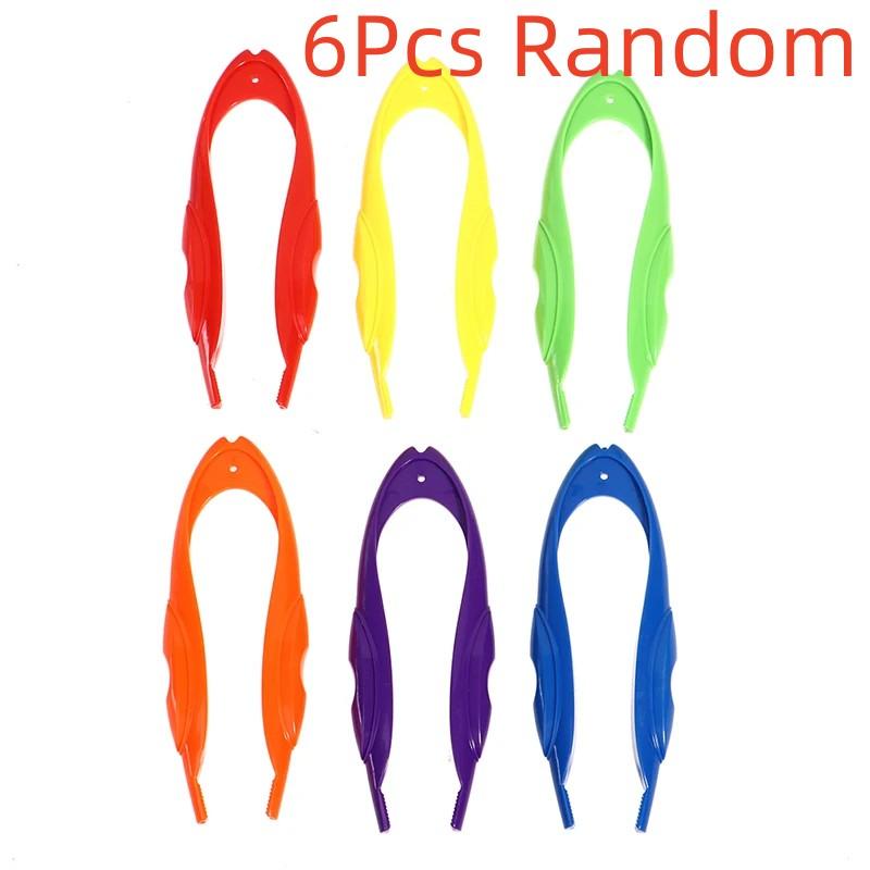 

6Pcs Children Plastic Tweezer Experiments Tools Biology Science Study Tweezer Toys Kindergarten Educational Toy Kids Gifts