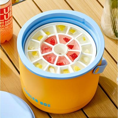 87oz Portable Ice Bucket + Ice Mold,It Has Excellent Insulation,ice Cubes Don't Melt Easily,very Convenient for Parties At the Beach or Pool In Summer