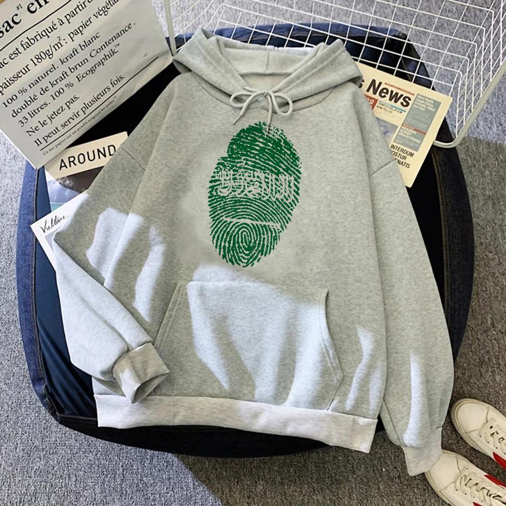 Felpe Stile Coreano Felpa con Cappuccio Anime Felpe Gotica Regno dell'Arabia Saudita Animazione Stile Sportivo Casual Classico Semplice