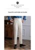 Herren Italienische Neapolitanische High-Waist Gerade Hose: Britischer Retro-Stil für Frühling & Herbst