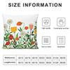 Spring Flowers Cushion Cover Soft Plush Fabric Double-Sided Printed Sofa Cushion Cover For All Seasons Home Decor Gift