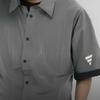 Adidas Fos Series Minimalist Comfortable Fashionable Versatile Short Sleeve Shirt Men shirts Light-Gray Bright-White KB5947