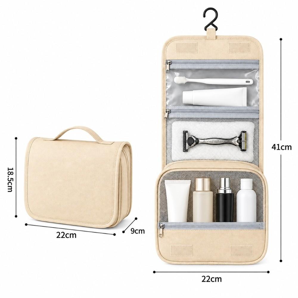 Hanging Hook Travel Cosmetic Bag Foldable Makeup Organizer Hanging Toiletry Bag  Travel Storage