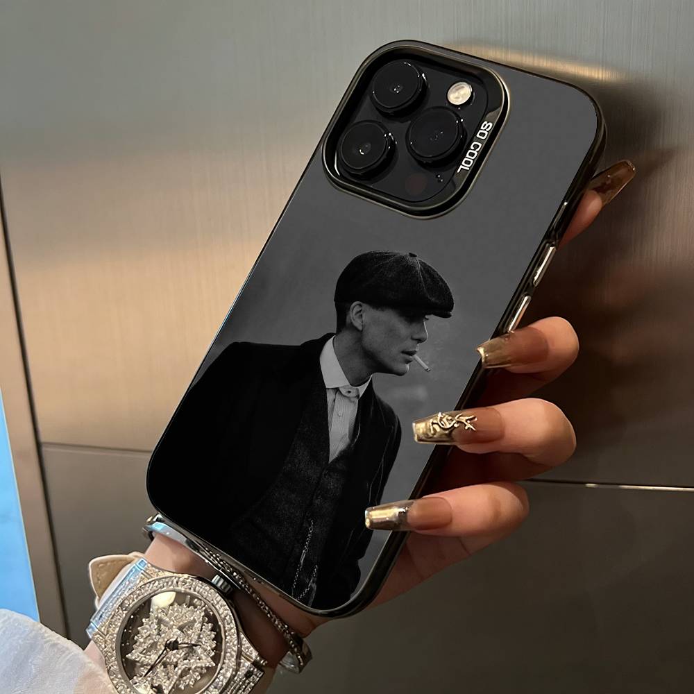 P-Peaky-B- Blinders-movie Phone Case For IPhone17 16 11 12 13 14 15 16 Pro Max Plus Cover Colored Silver Funda Bumber