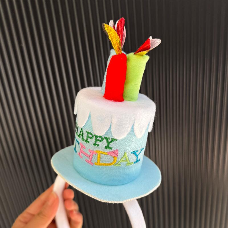 Süße Happy Birthday Kerzenhüte für Kinder Erwachsene Geburtstagsfeier Dekorationen Bunte Kuchenhüte Foto Requisiten Jungen Mädchen Haarspangen