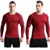 Men's T shirt Tights Sports Elastic quick-drying Compression Long Sleeve Fitness clothing Running Training clothing S M L XL XXL 3XL