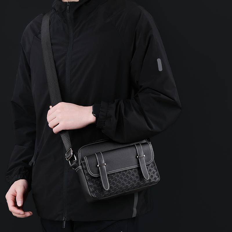 Men's Crossbody Bag Multi-compartment Business Shoulder Bag