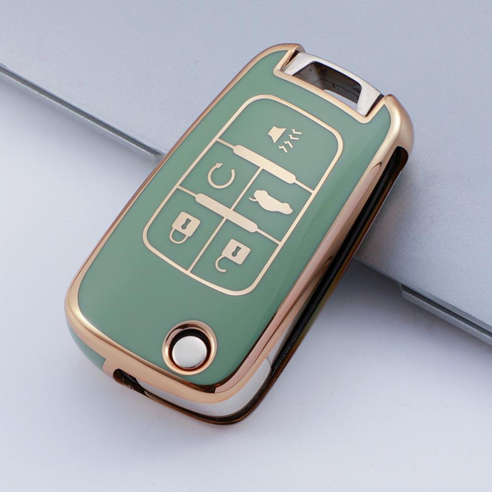 

Car Key Case for Chevy Cruze Malibu Equinox Trax Buick Regal Encore Opel Astra Universal Leather Key Holder
