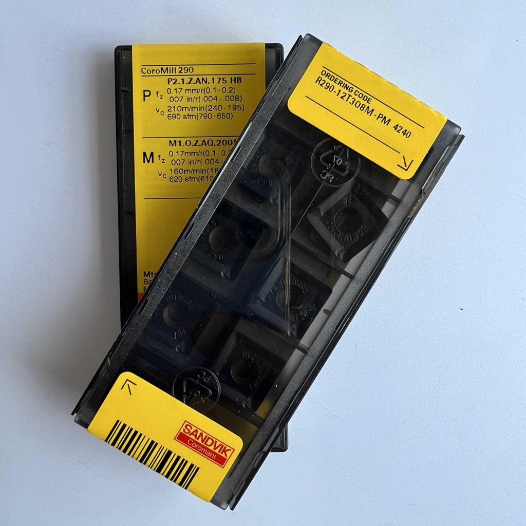 Original Sandvik / R290-12T308M-PM 4240  / CNC Lathe Carbide Blade 10 Pcs