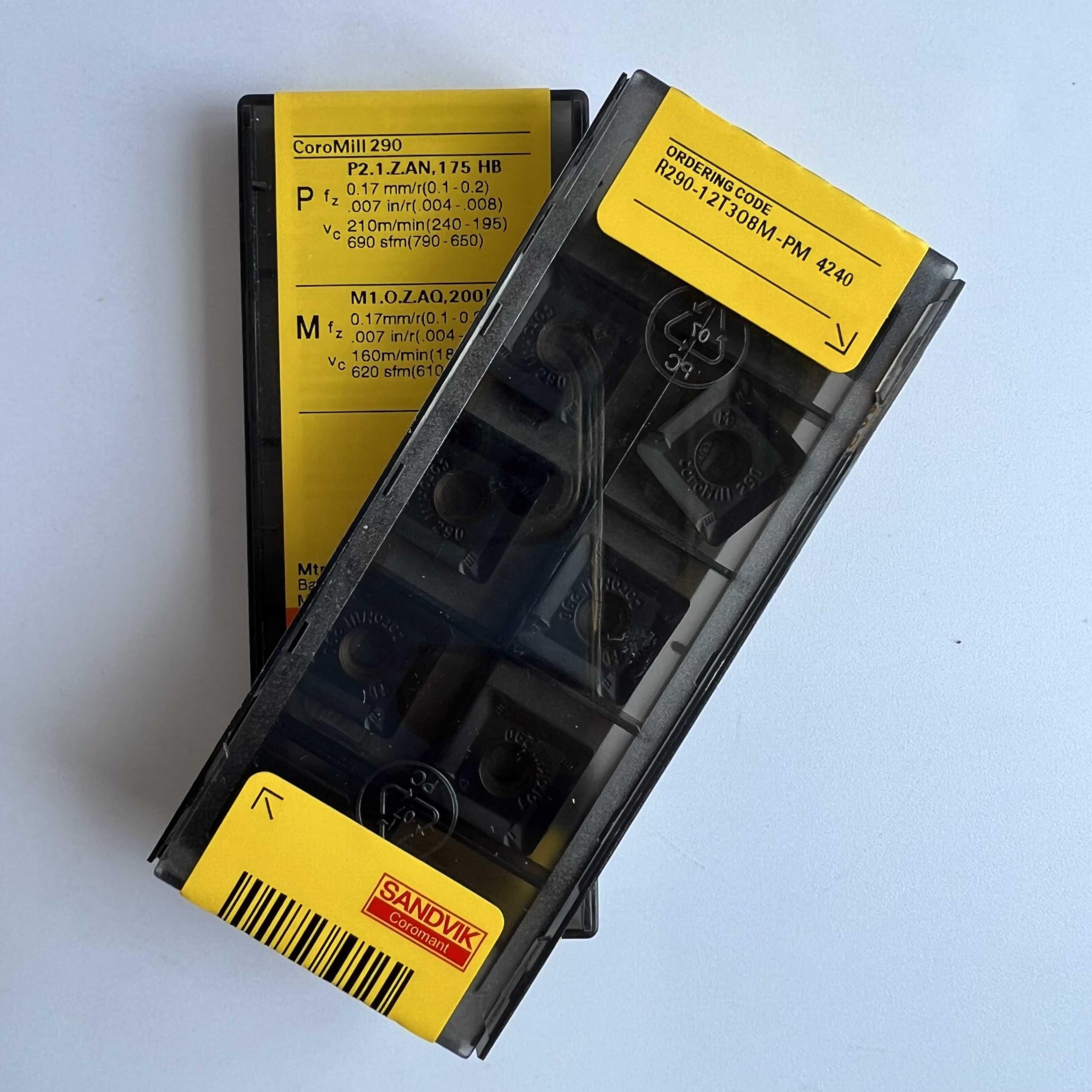 

Original Sandvik / R290-12T308M-PM 4240 / CNC lathe carbide blade 10 Pcs