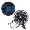 Oscillating Car Fan 12/24V with Strong Airflows Clip On Designings ABS Fan Portable Fan for Efficient Cooling In Vehicle
