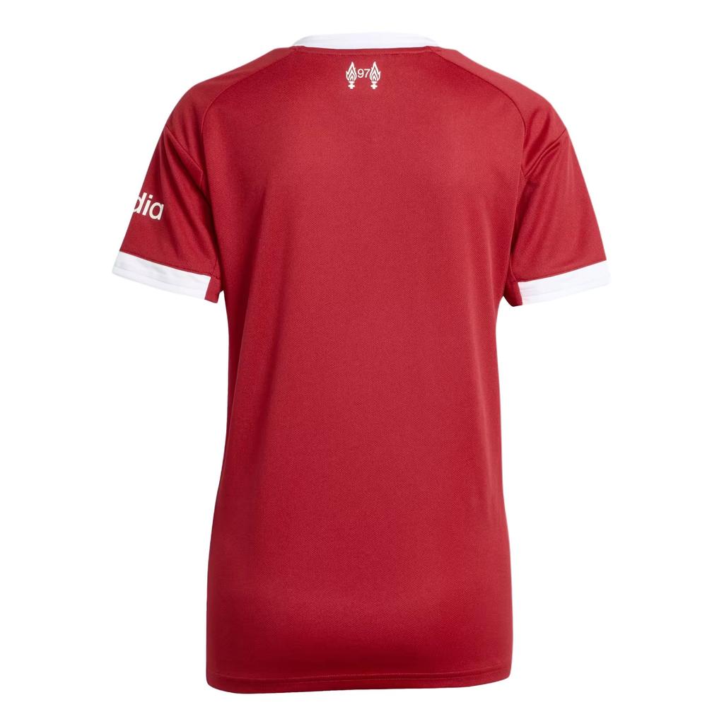 Adidas Aeroready Liverpool FC 25/26 Home Jersey Moisture-Wicking Crew Neck Short Sleeve Football Shirt Women tops JV6435