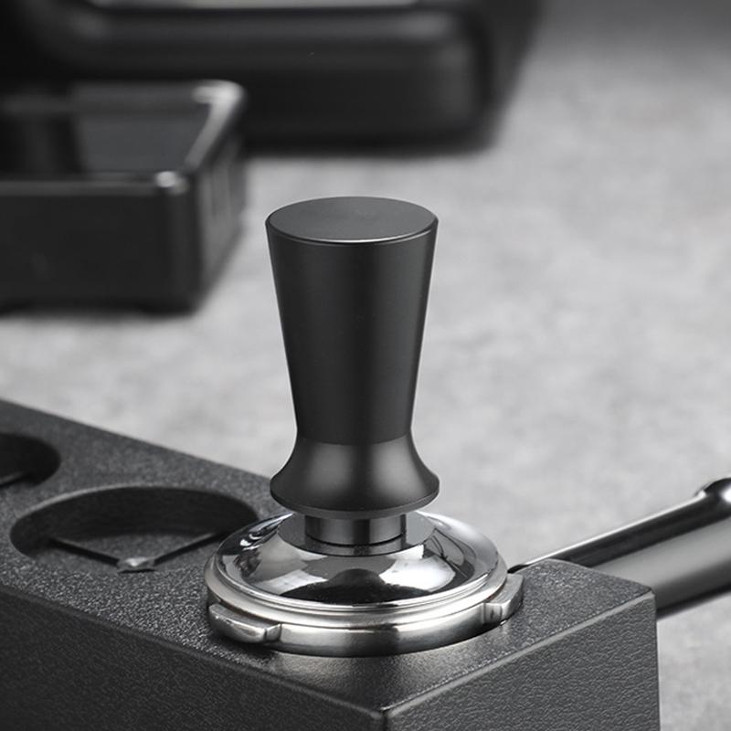 304 Stainless Steel Espresso Tamper Calibrated Spring Loaded for Baristas Constant Balance Horizontal Filler 51/ 53/ 58mm Sizes