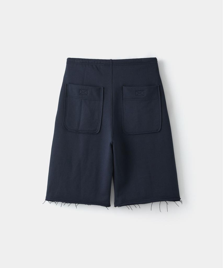 Laikeueomojeu Cut-Off Velcro Bermuda Pants_Navy